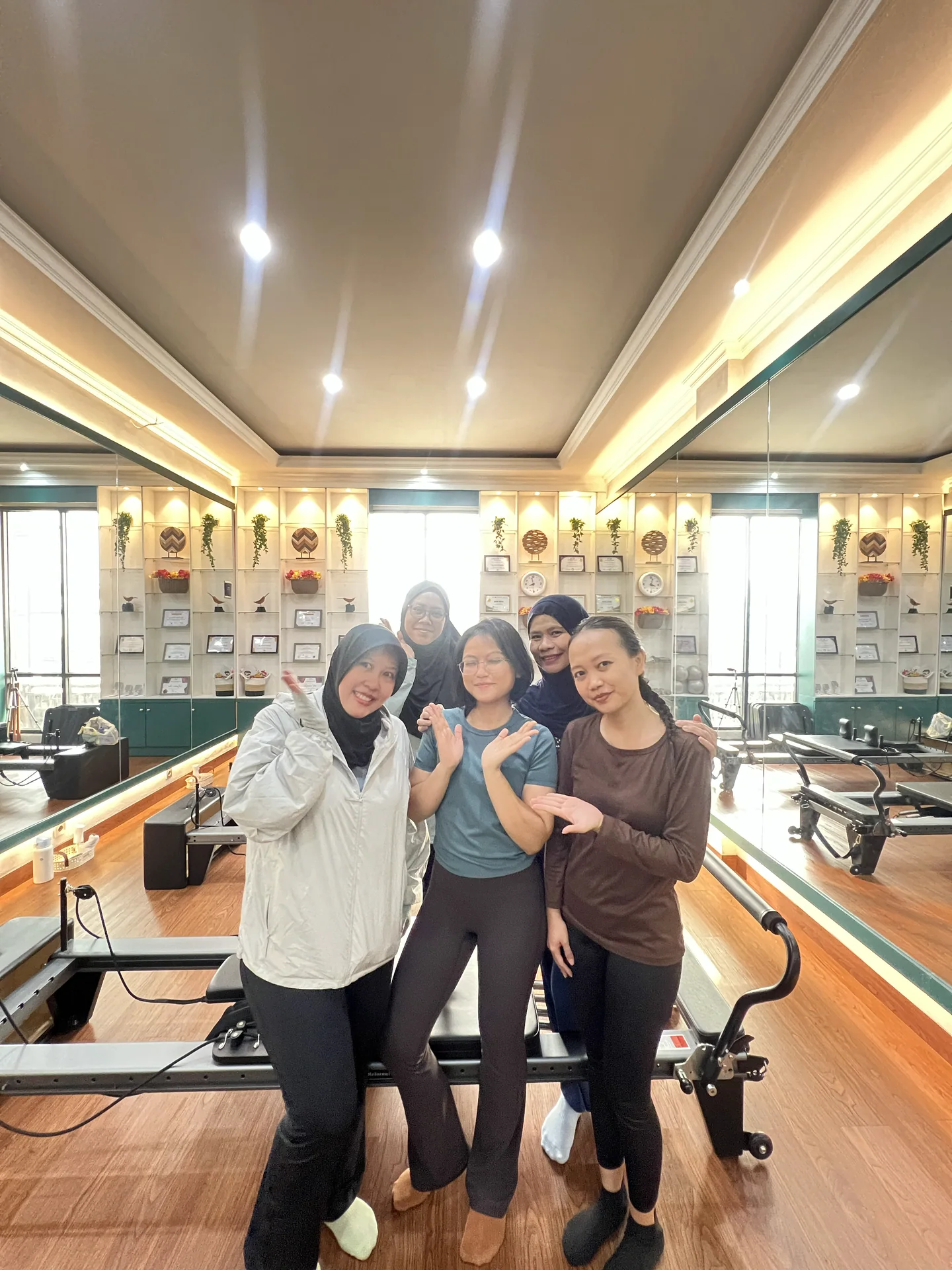 Liza Ariesta Pilates practice moment