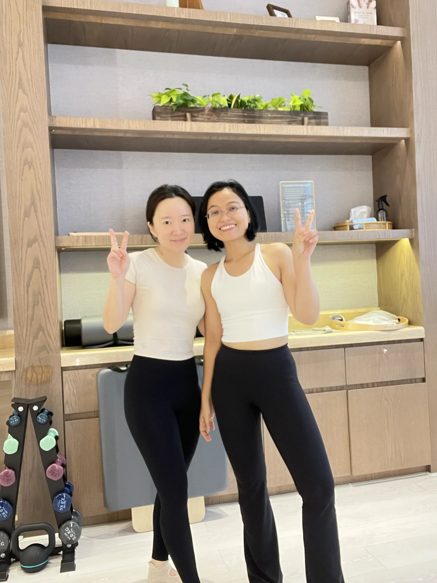 Liza Ariesta Pilates practice moment