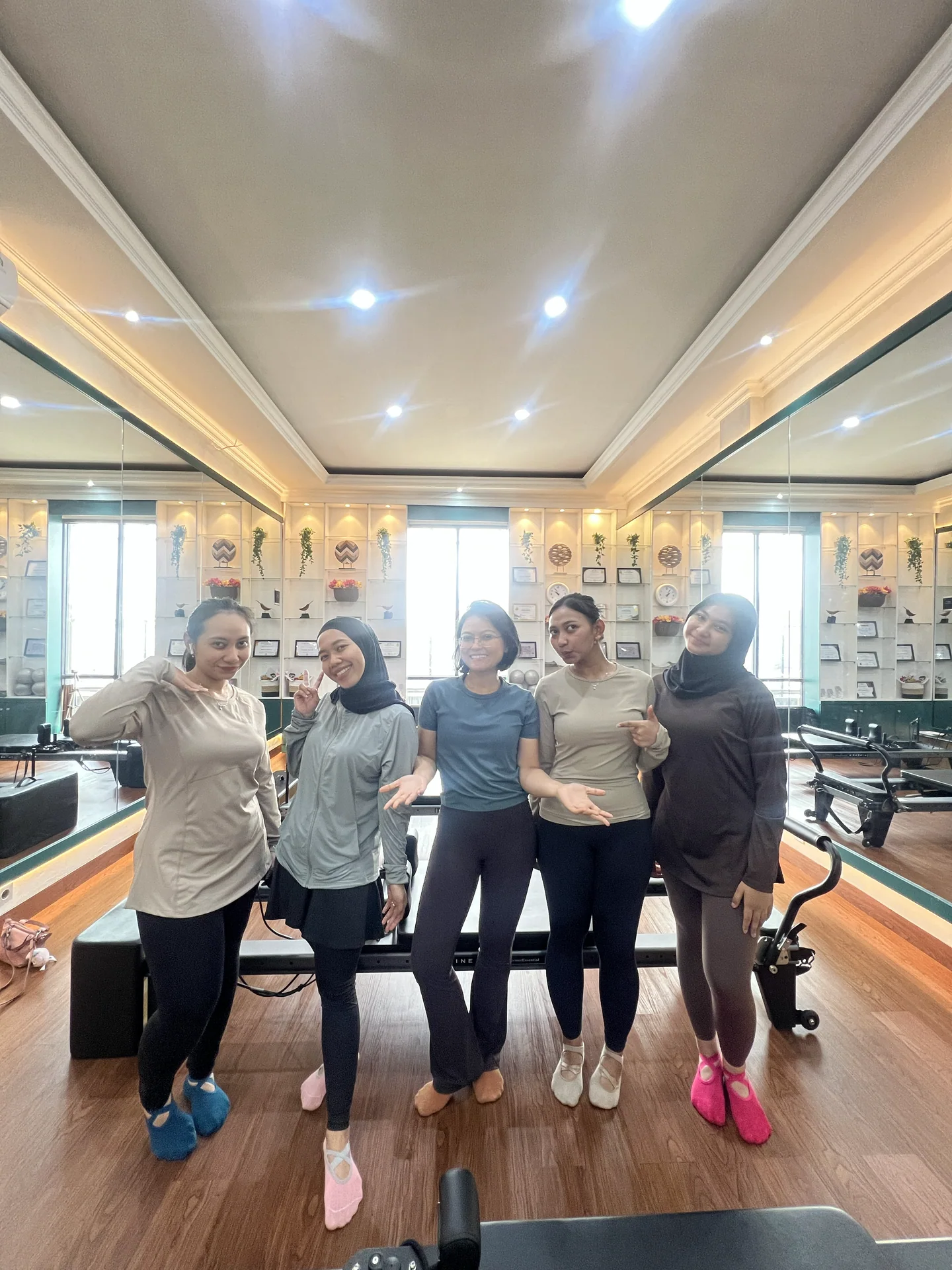 Liza Ariesta Pilates practice moment