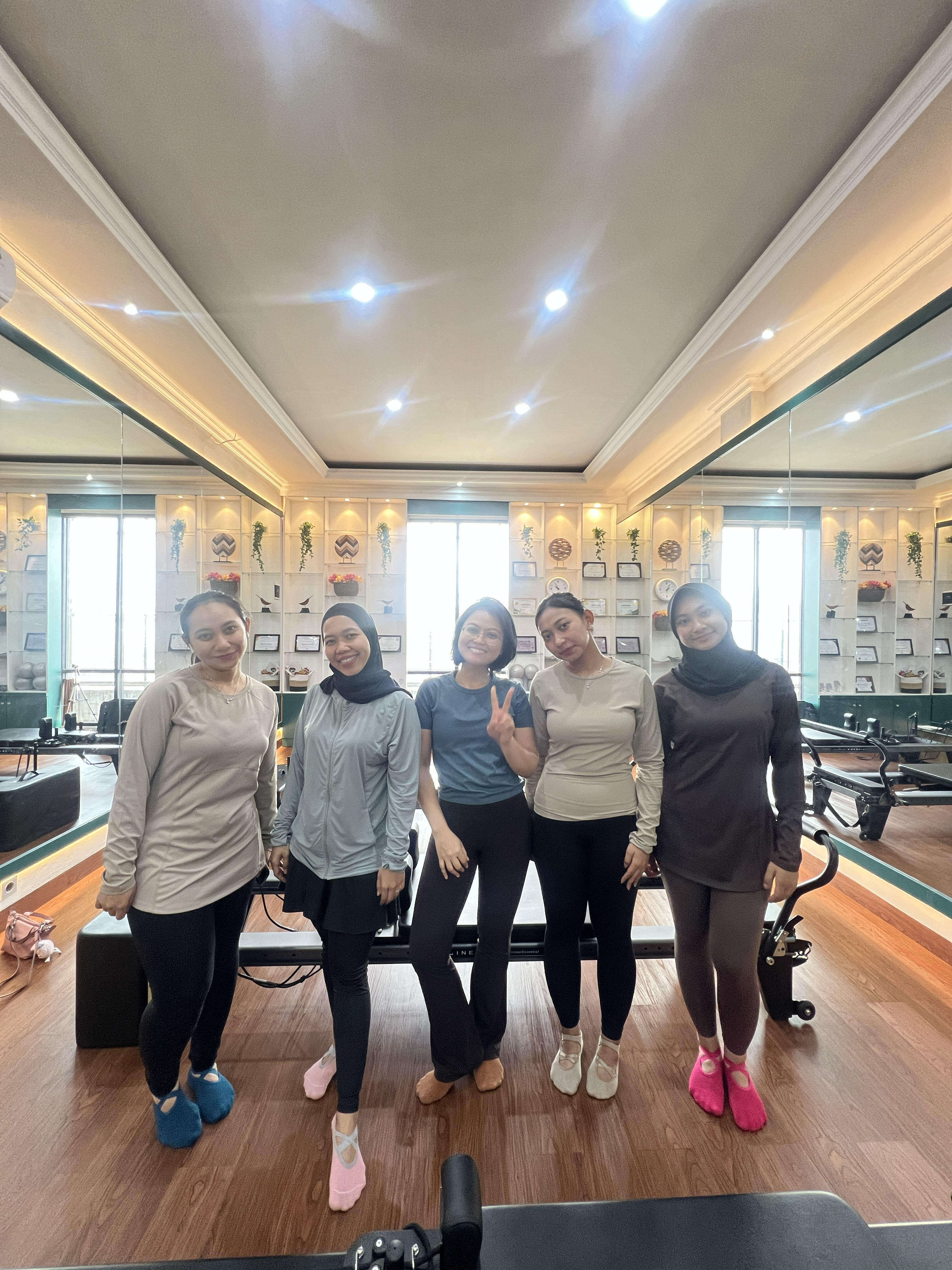 Liza Ariesta Pilates practice moment