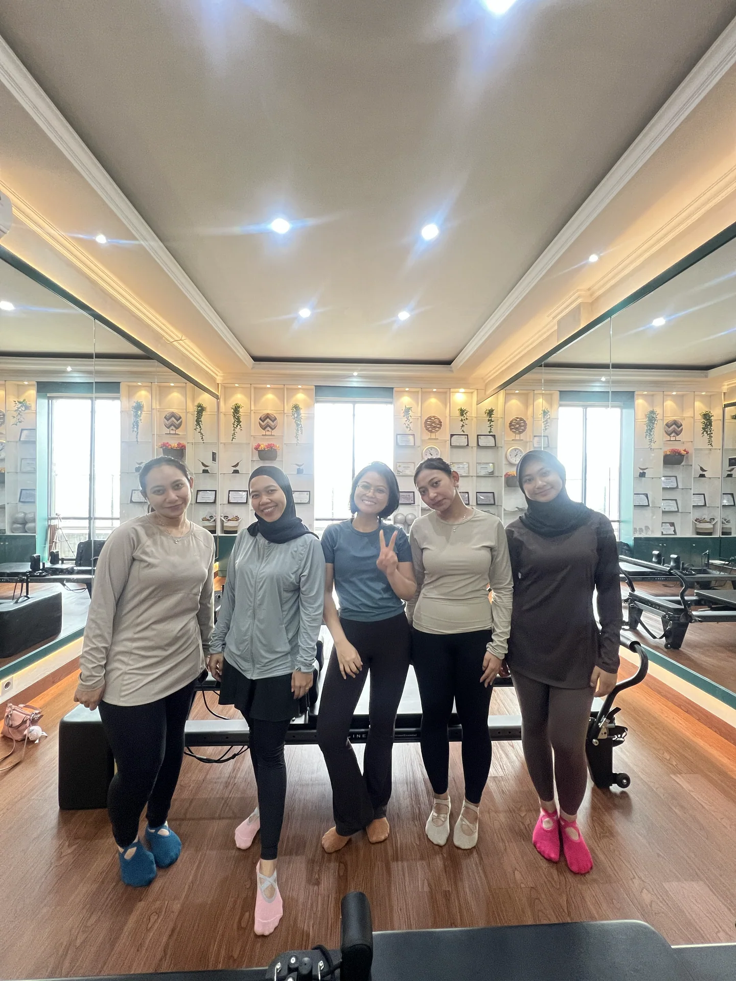 Liza Ariesta Pilates practice moment