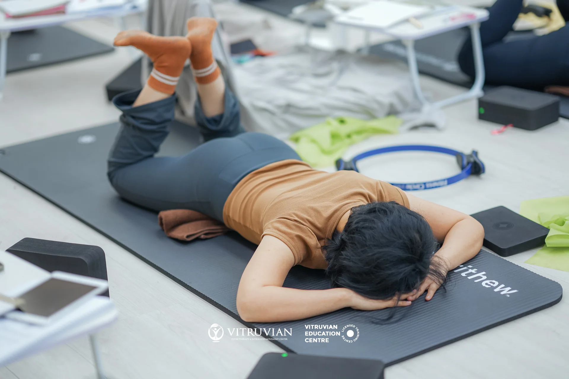 Liza Ariesta Pilates practice moment