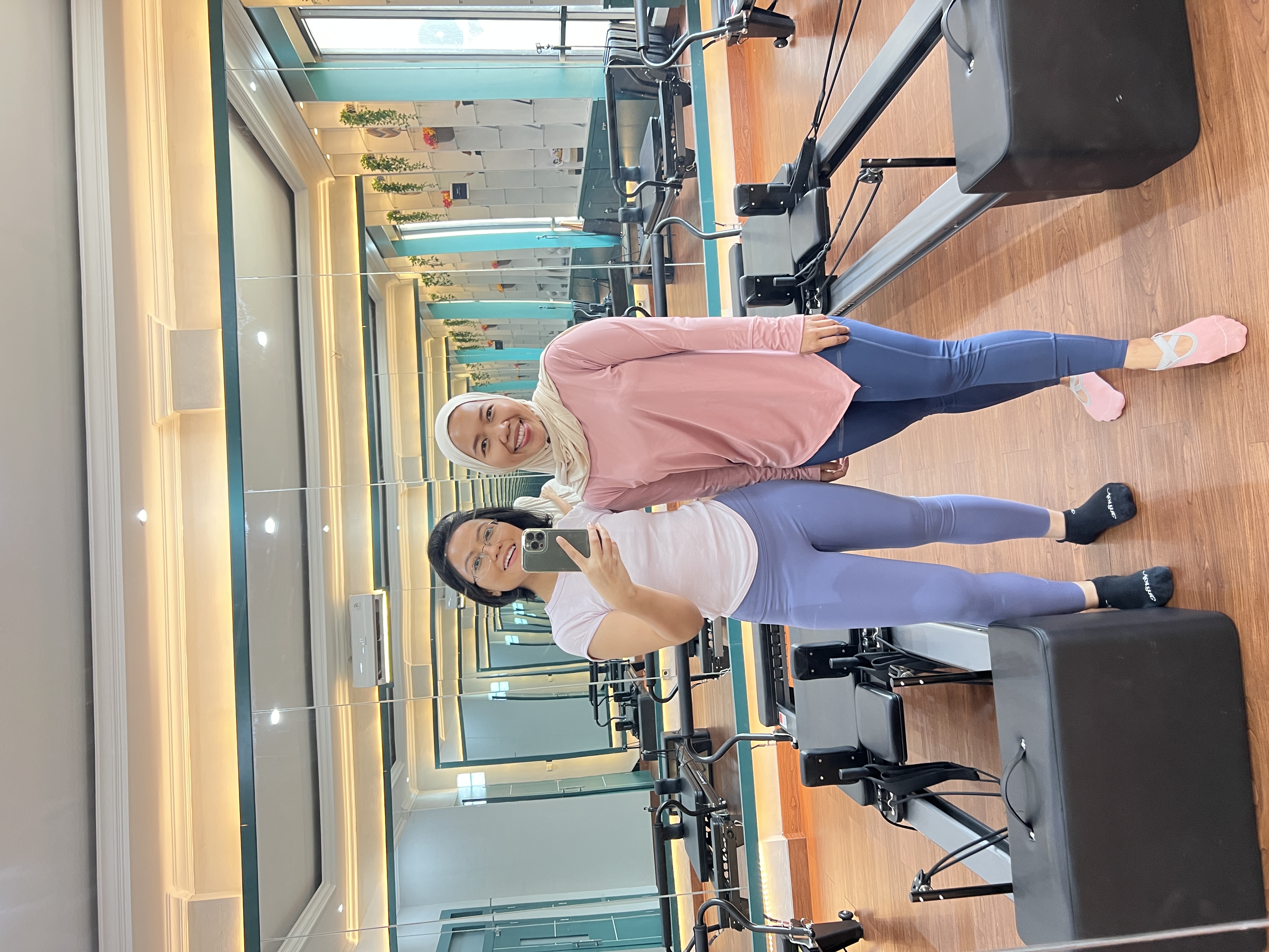 Liza Ariesta Pilates practice moment