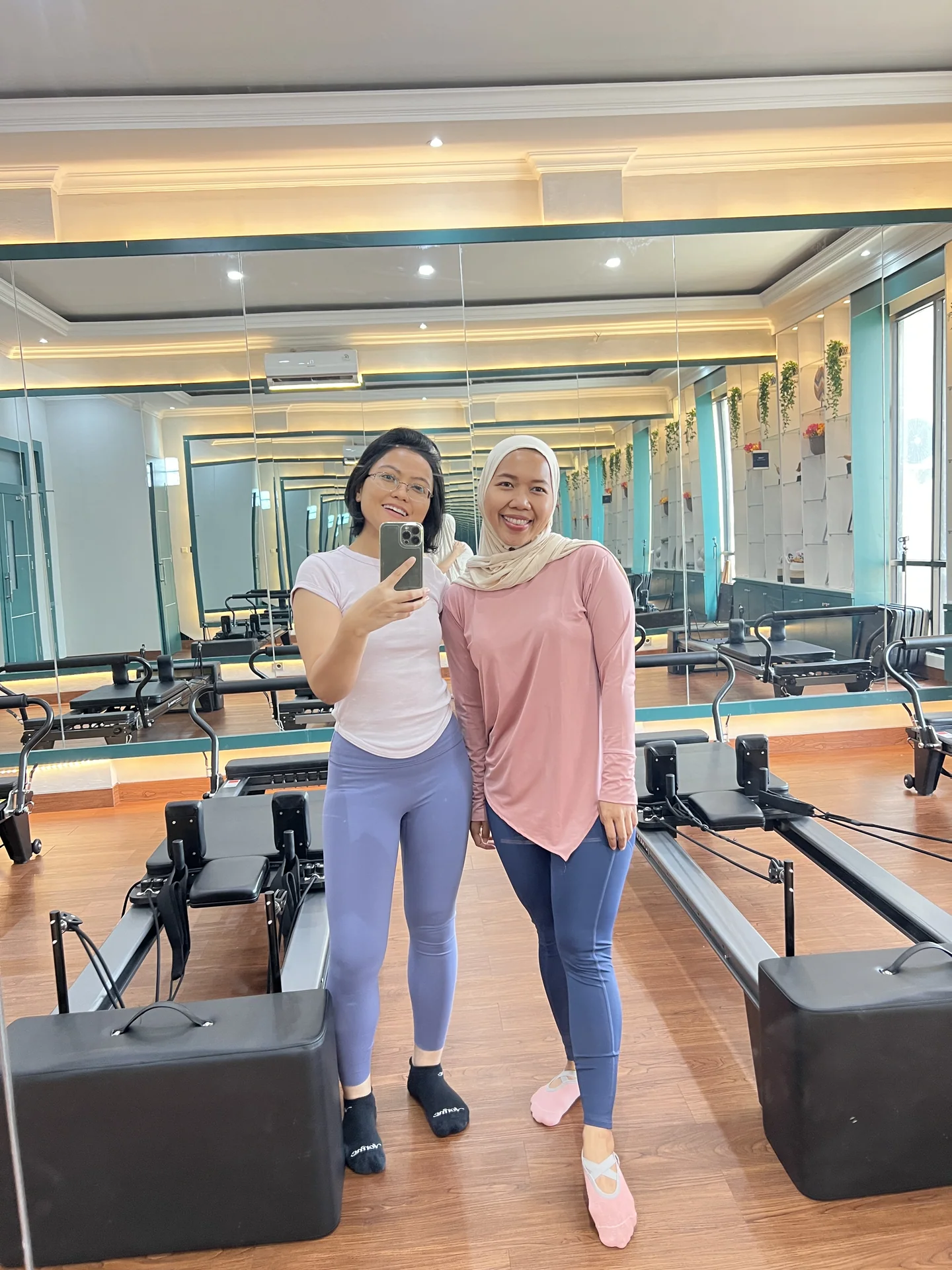 Liza Ariesta Pilates practice moment
