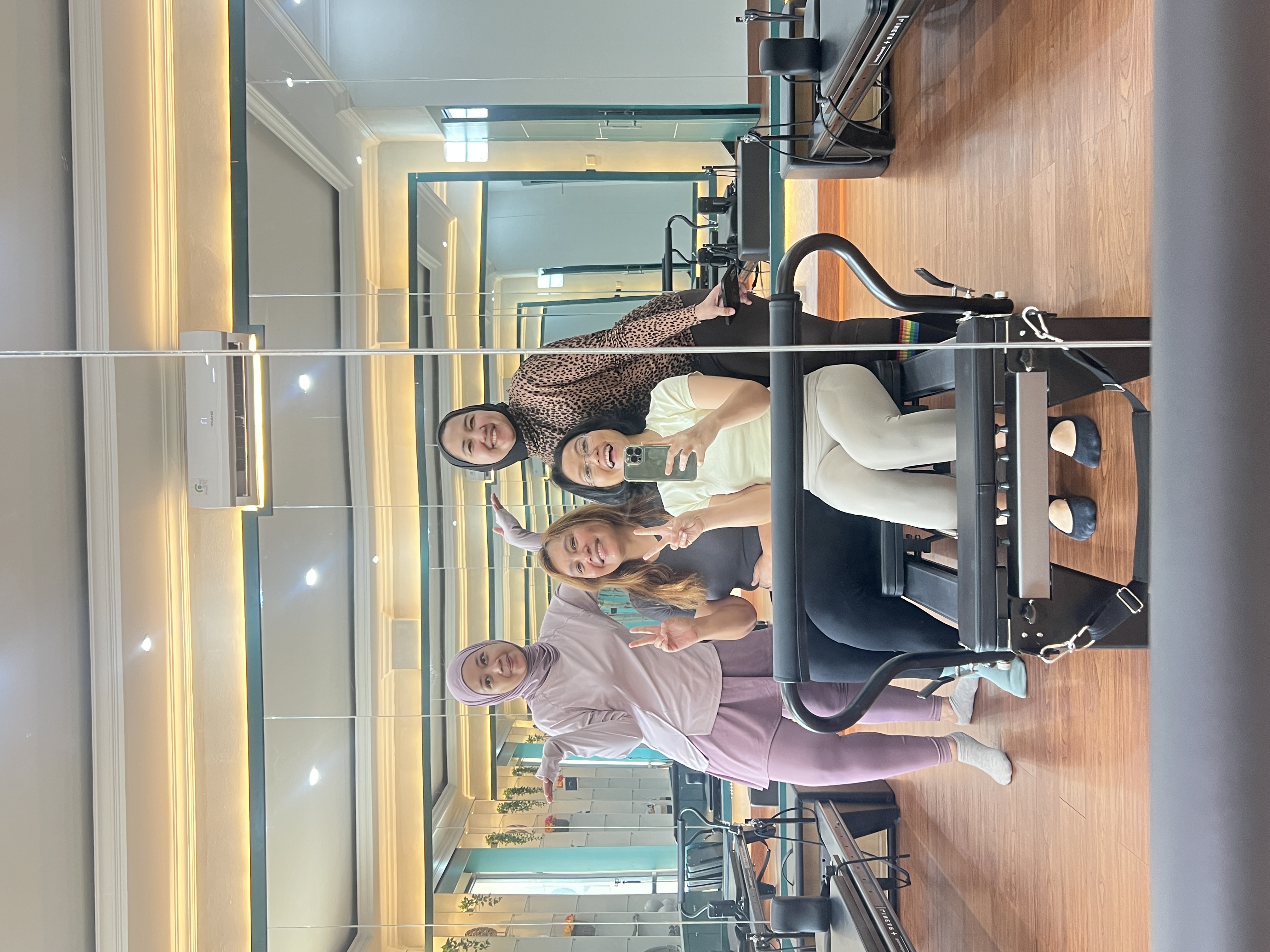 Liza Ariesta Pilates practice moment