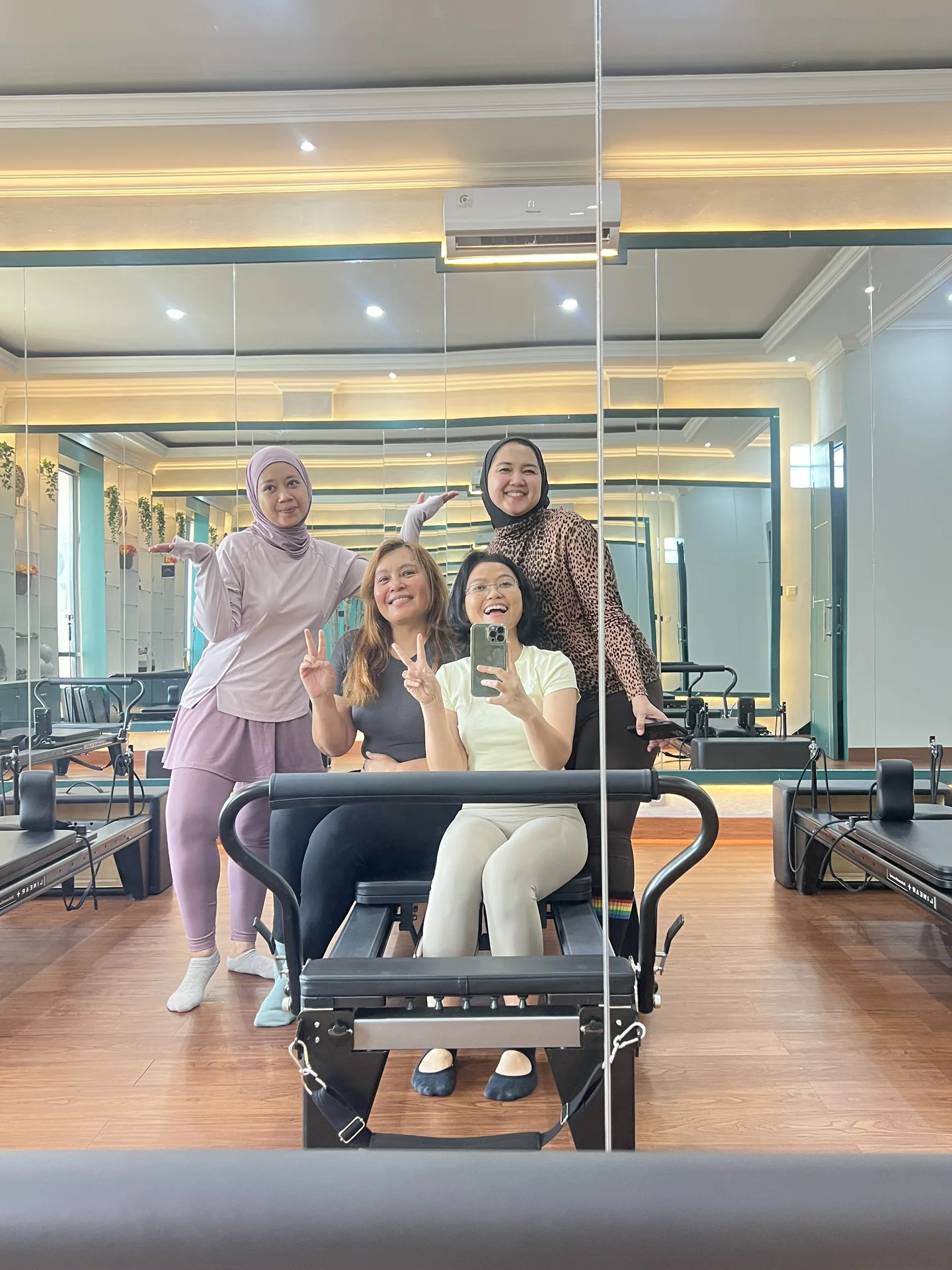 Liza Ariesta Pilates practice moment