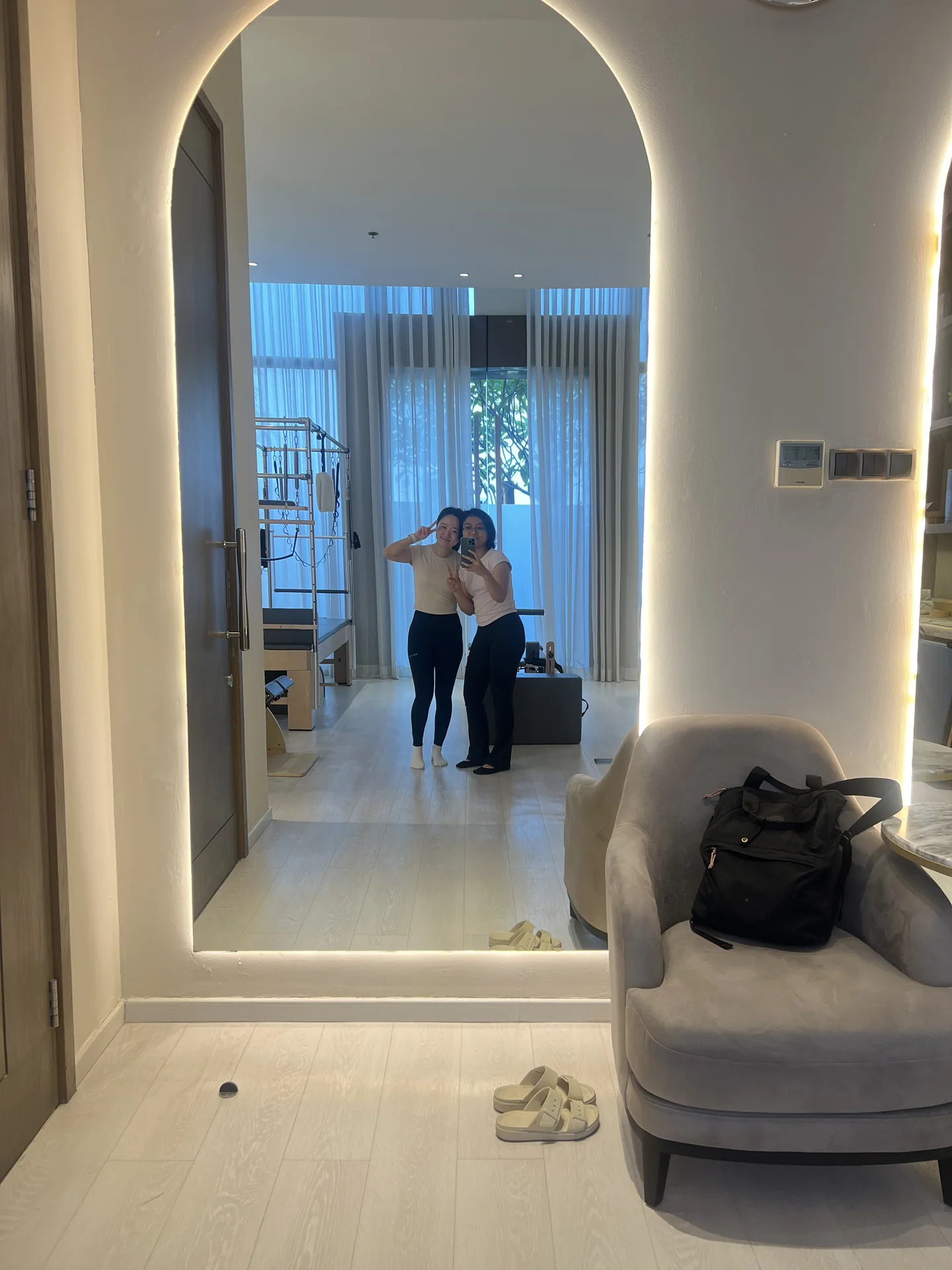 Liza Ariesta Pilates practice moment