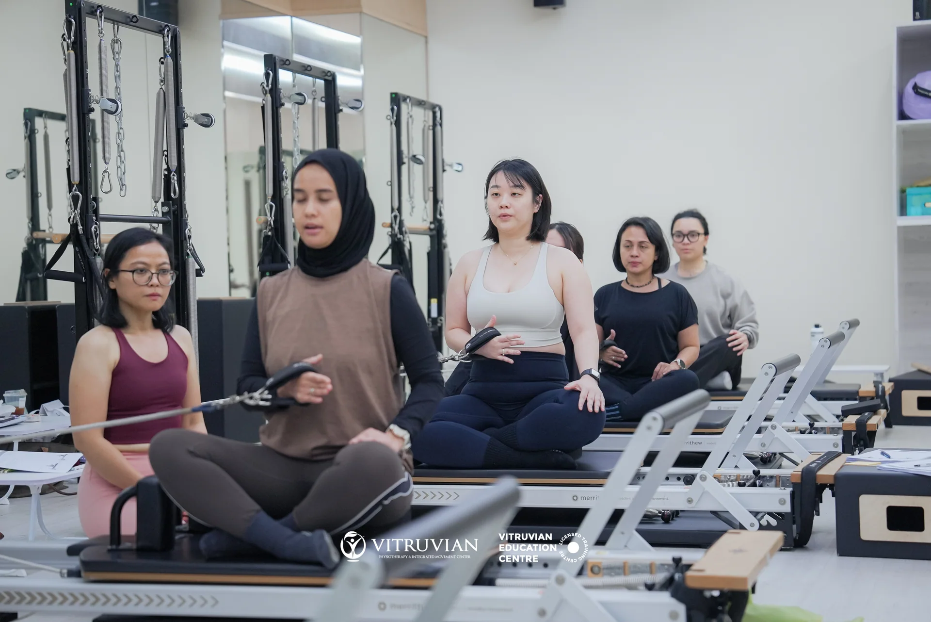 Liza Ariesta Pilates practice moment