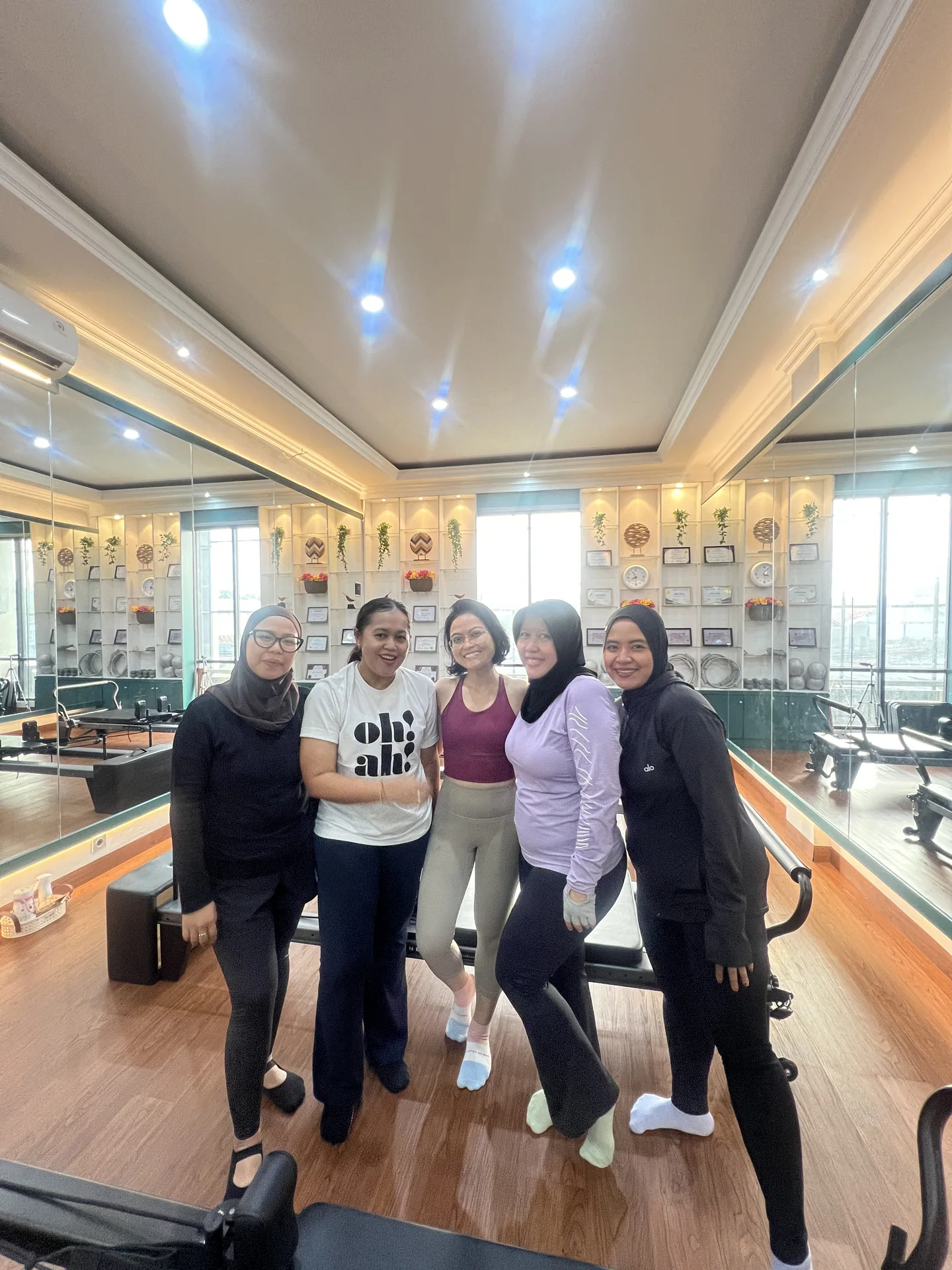 Liza Ariesta Pilates practice moment