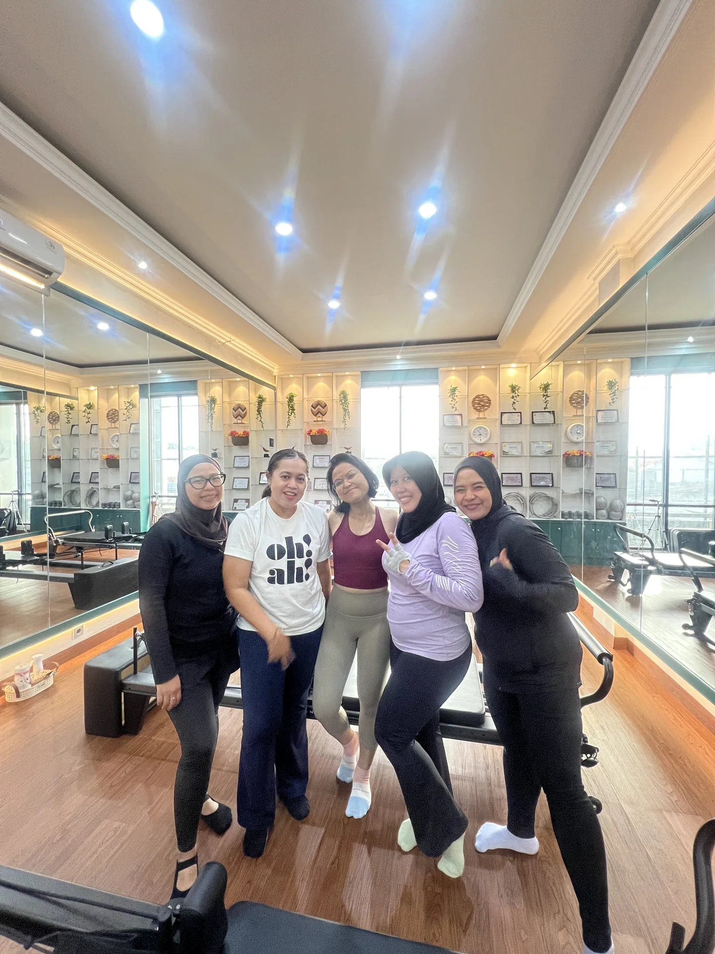 Liza Ariesta Pilates practice moment