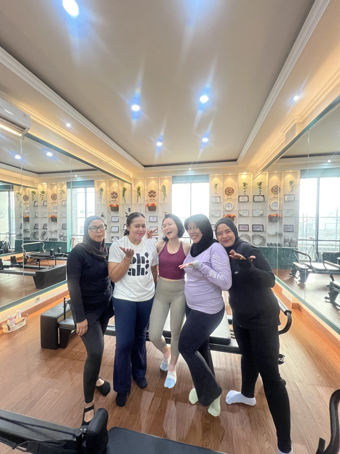 Liza Ariesta Pilates practice moment