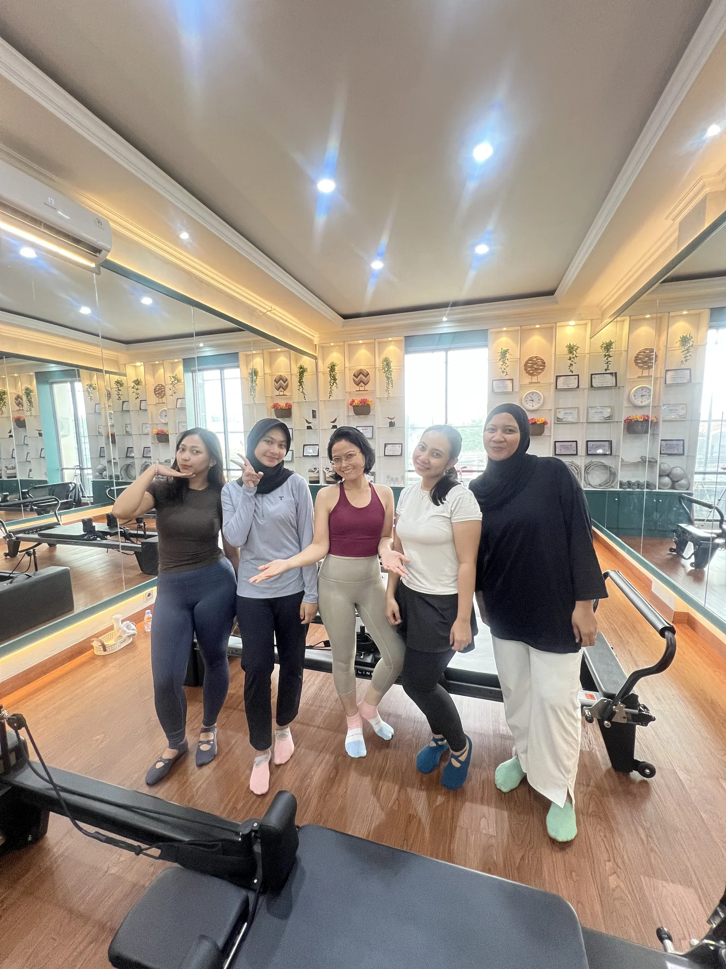 Liza Ariesta Pilates practice moment