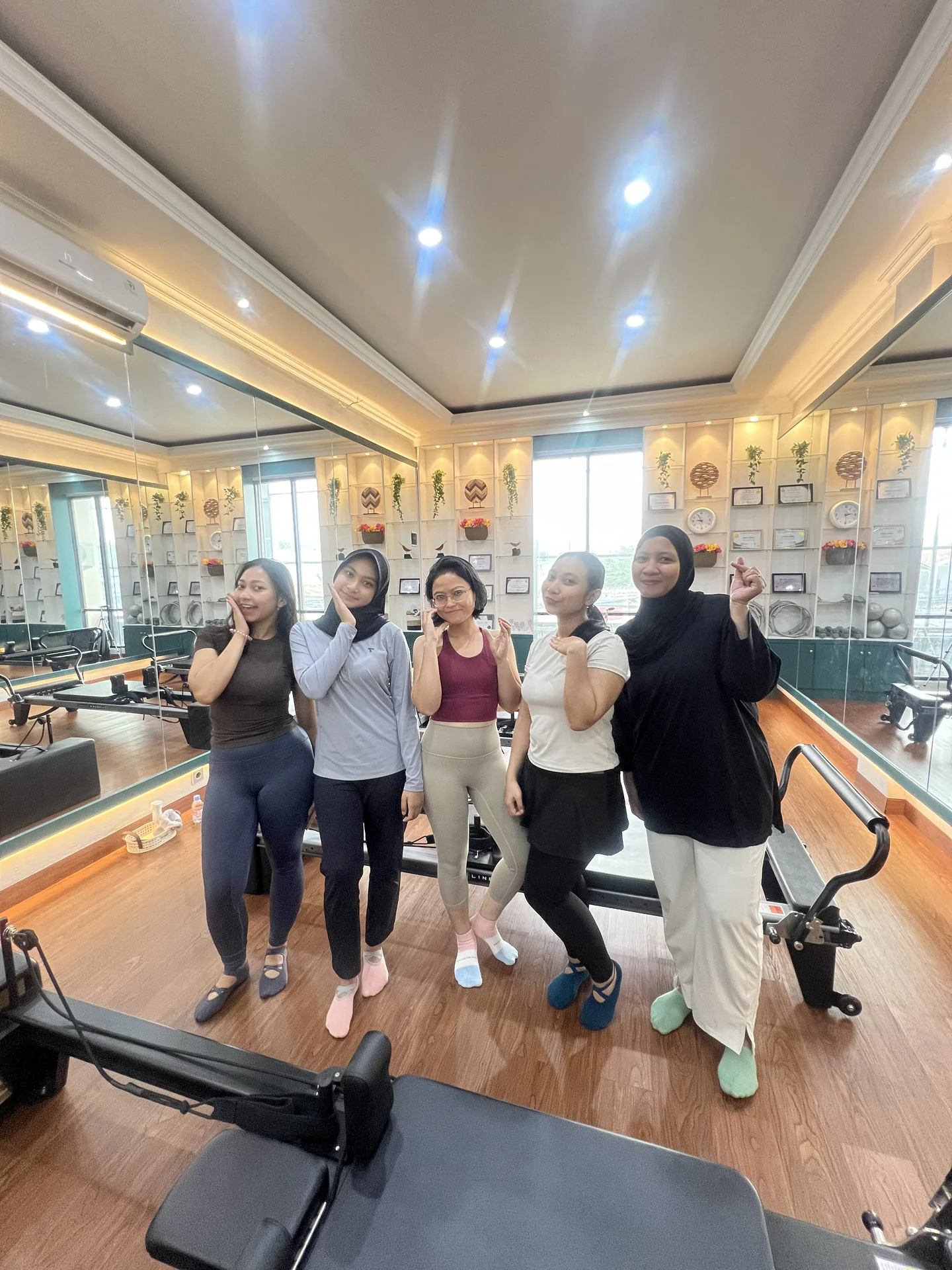 Liza Ariesta Pilates practice moment