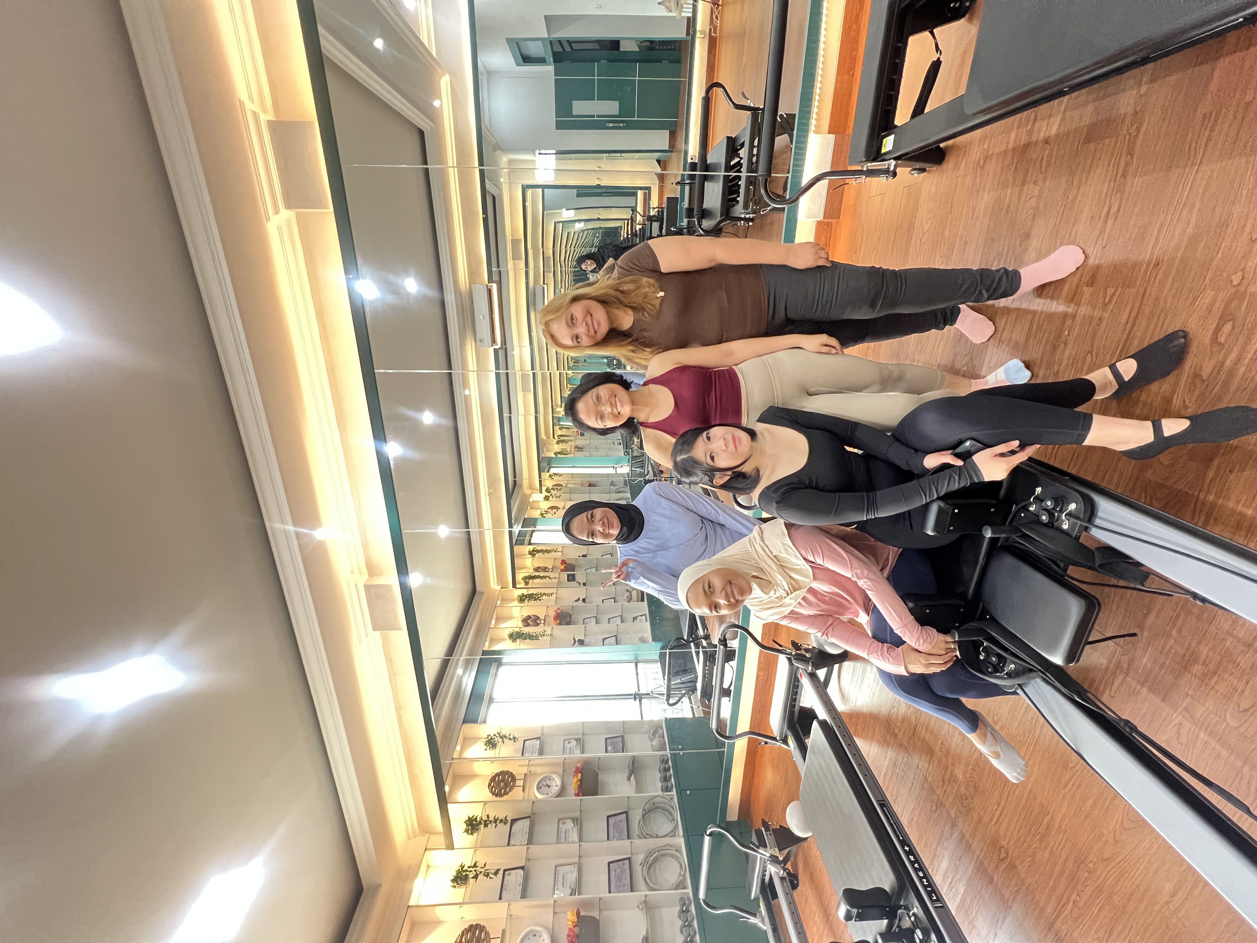 Liza Ariesta Pilates practice moment