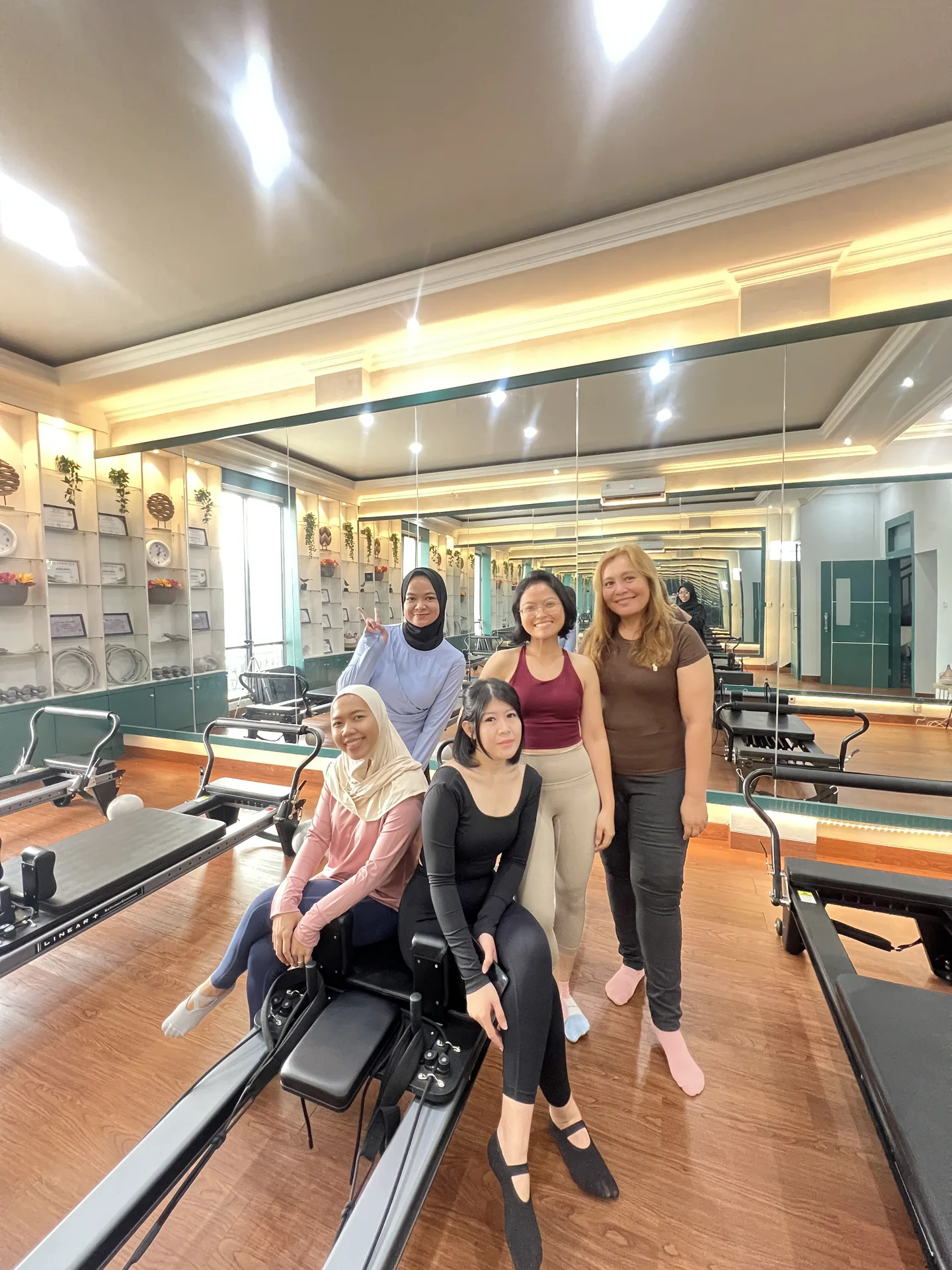Liza Ariesta Pilates practice moment