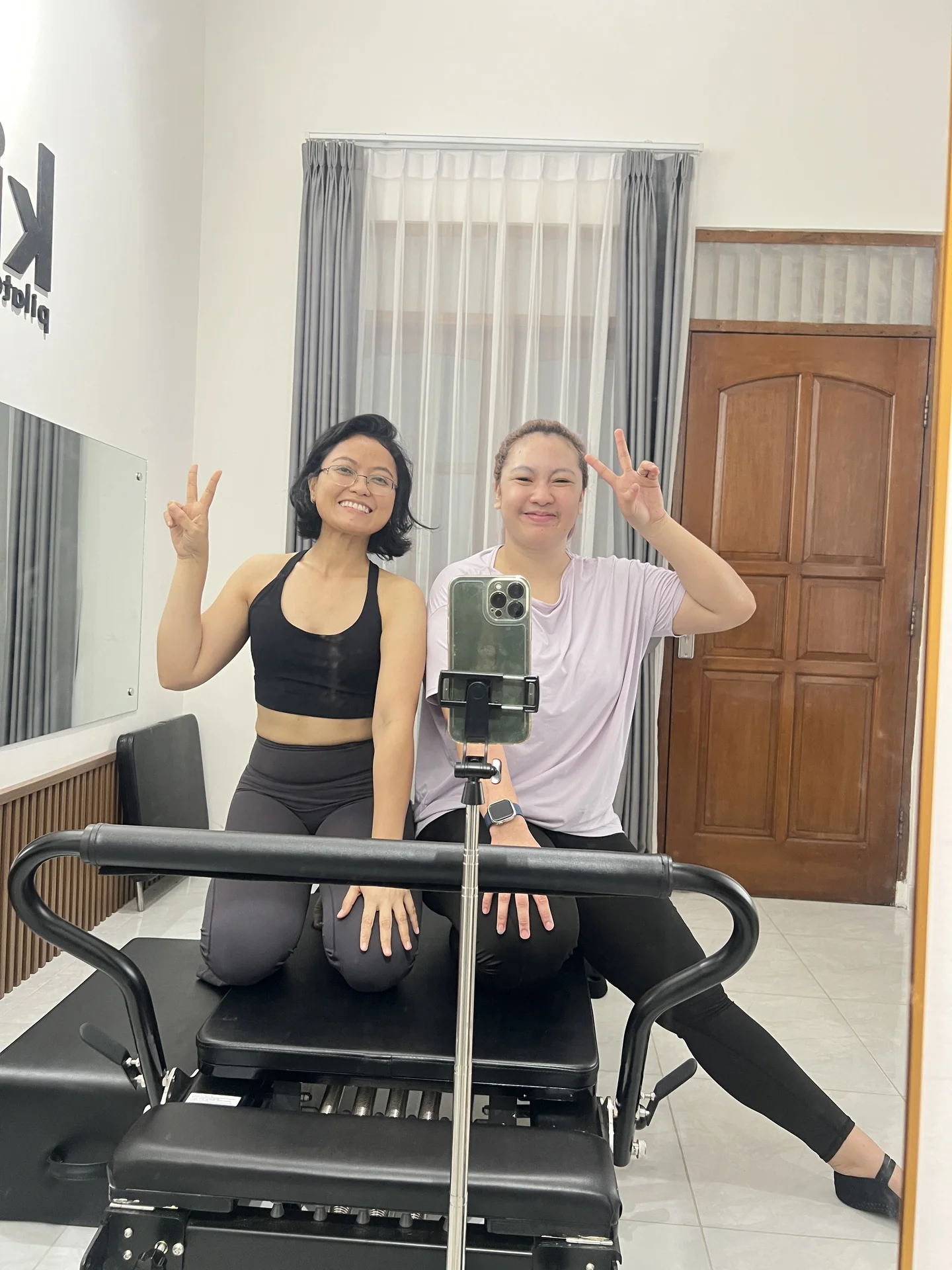 Liza Ariesta Pilates practice moment