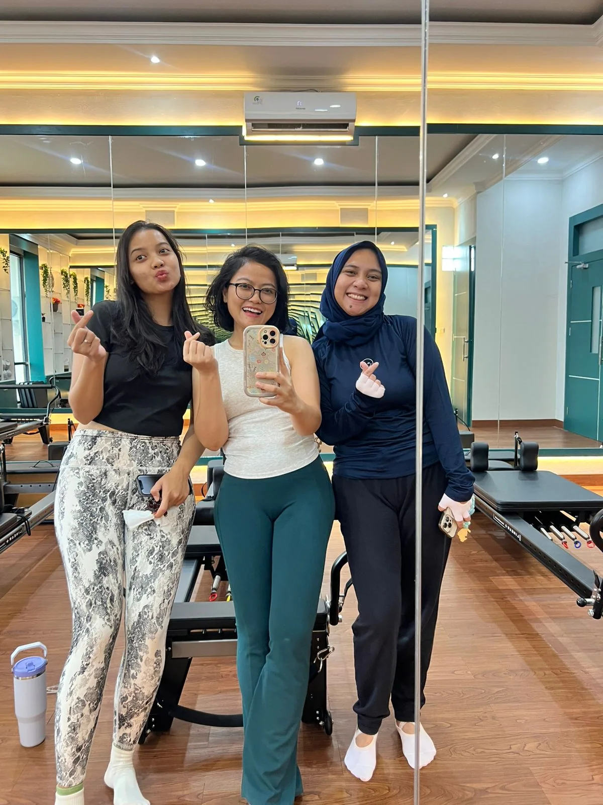 Liza Ariesta Pilates practice moment