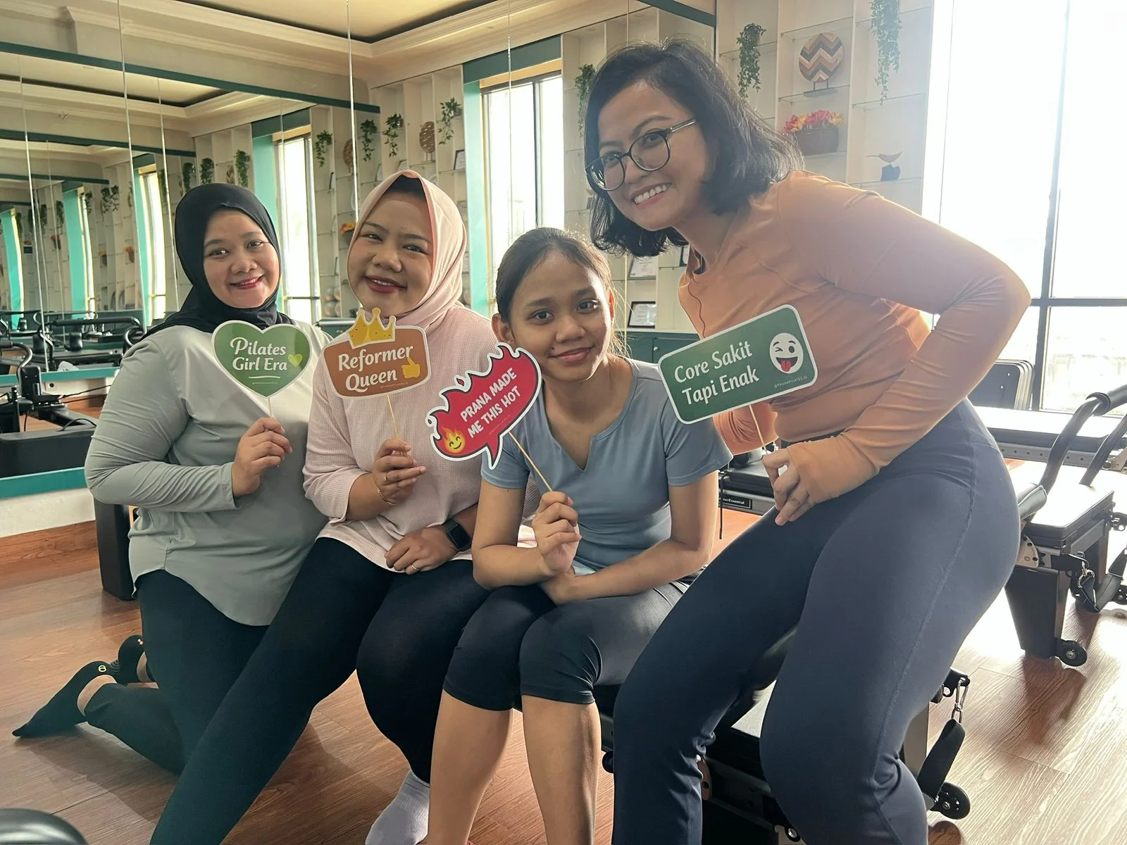 Liza Ariesta Pilates practice moment