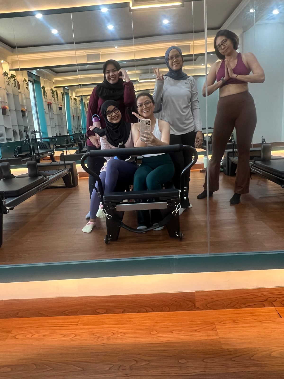 Liza Ariesta Pilates practice moment
