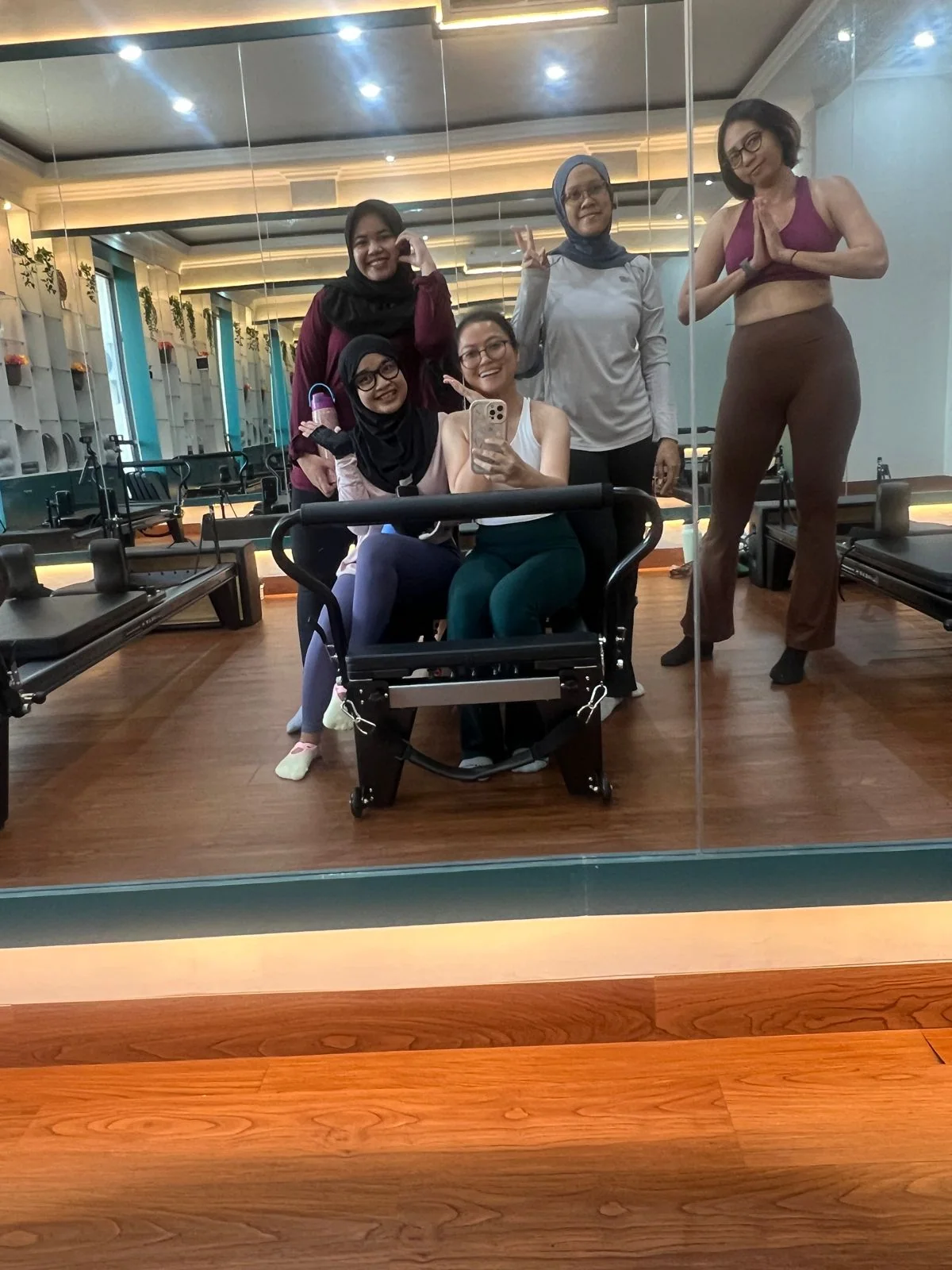 Liza Ariesta Pilates practice moment