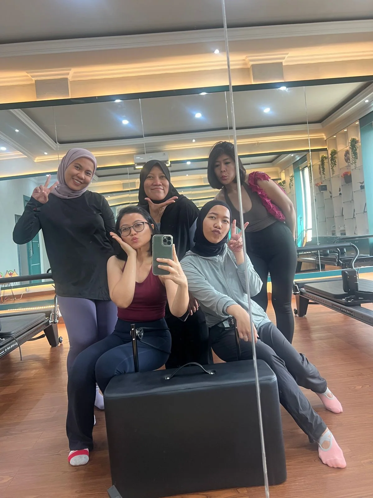 Liza Ariesta Pilates practice moment