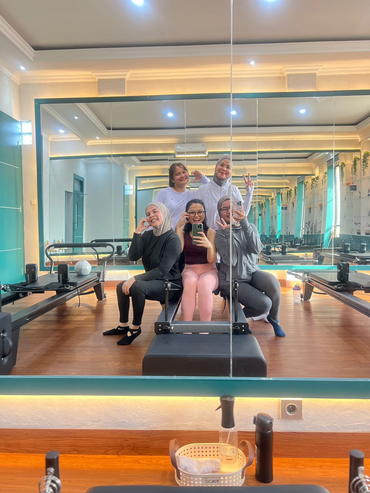 Liza Ariesta Pilates practice moment