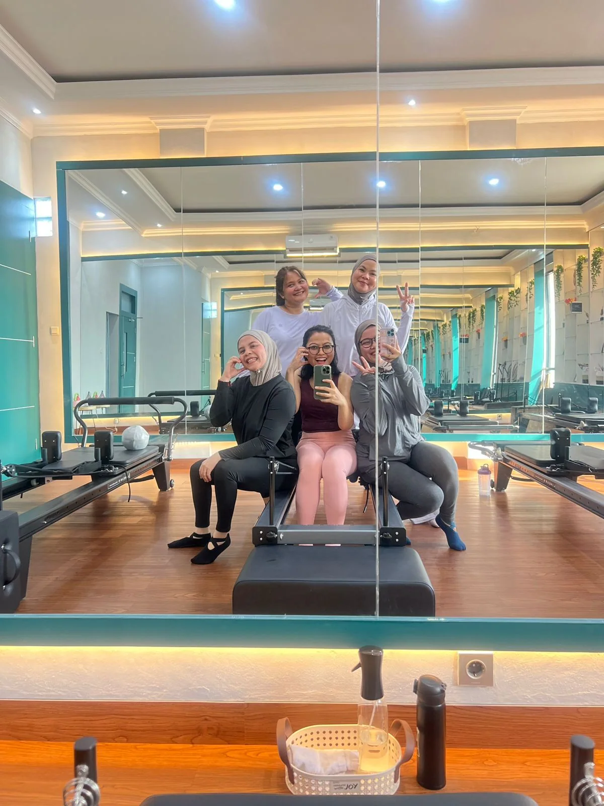 Liza Ariesta Pilates practice moment
