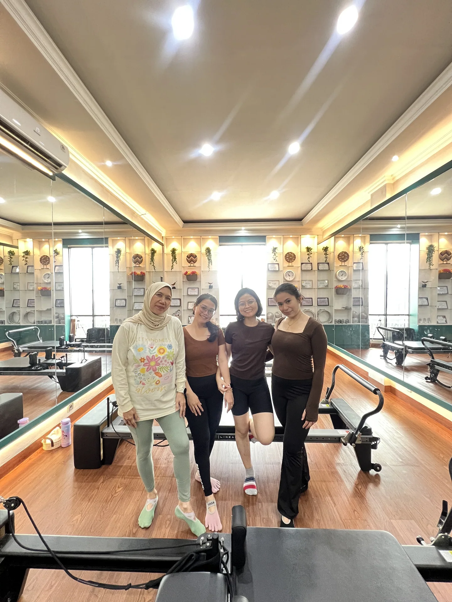 Liza Ariesta Pilates practice moment