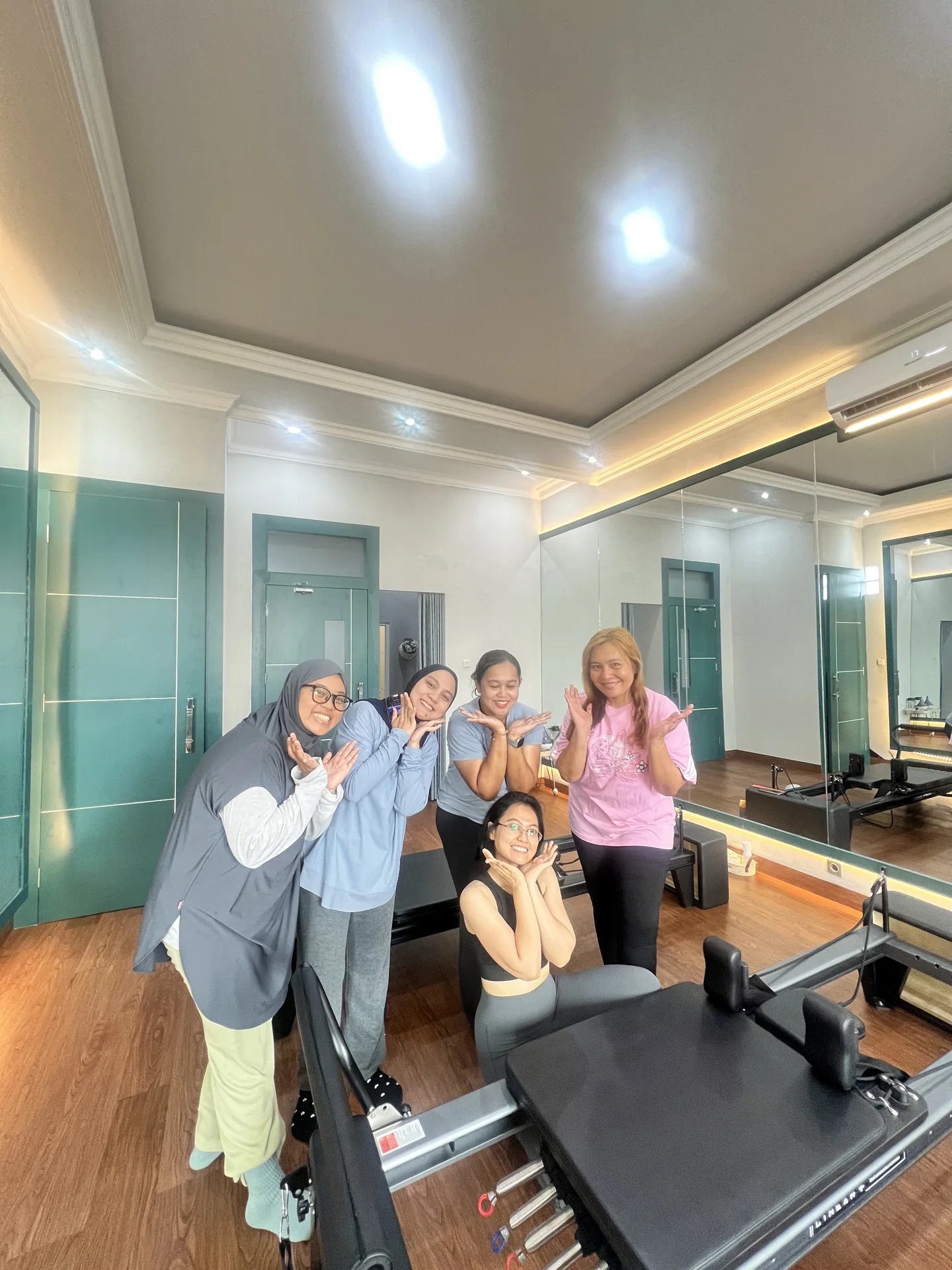 Liza Ariesta Pilates practice moment