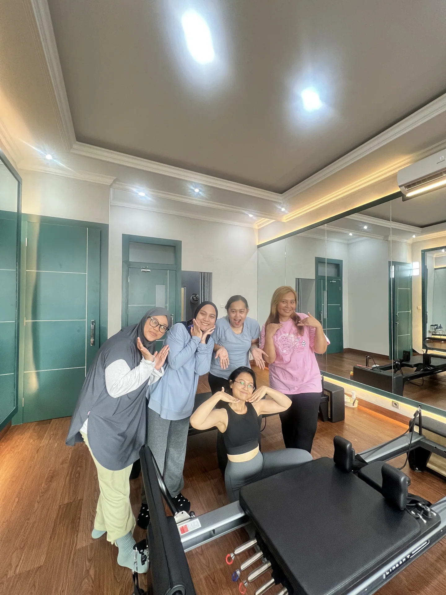 Liza Ariesta Pilates practice moment